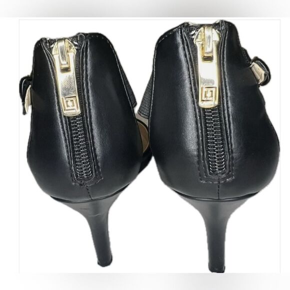 Liz Claiborne size 8 Black Crisscross Strap Heels - Picture 4 of 10